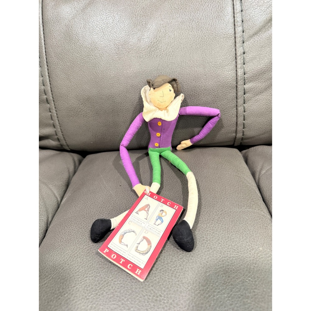 Colonial Williamsburg Potch Plush Doll Bendable Poseable Historical Toy 1999 NWT
